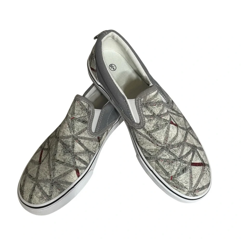 Geometric Slip-On Sneakers